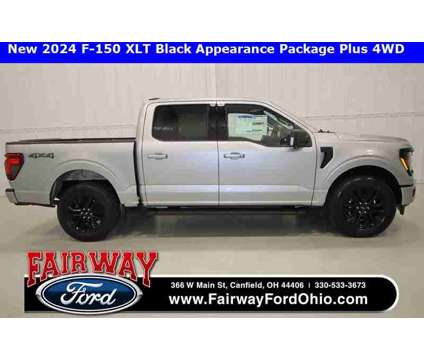 2024 Ford F-150 XLT Black Appearance Package Plus is a Silver 2024 Ford F-150 XLT Truck in Canfield OH