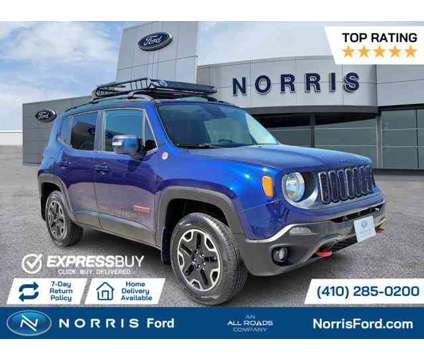 2016 Jeep Renegade Trailhawk is a Blue 2016 Jeep Renegade Trailhawk Car for Sale in Dundalk MD