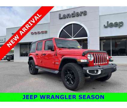 2019 Jeep Wrangler Unlimited Sahara is a Red 2019 Jeep Wrangler Unlimited Sahara Car for Sale in Covington TN
