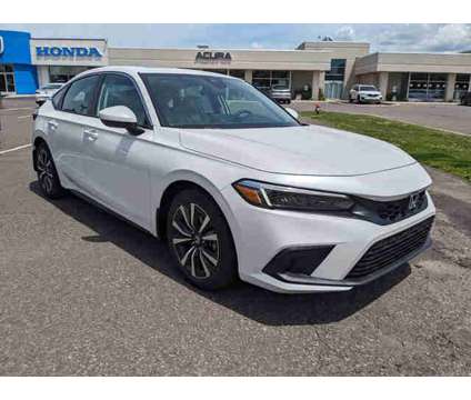 2024 Honda Civic EX-L is a Silver, White 2024 Honda Civic EX Car for Sale in Wilkes Barre PA