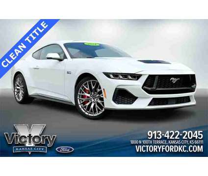 2024 Ford Mustang GT Premium is a White 2024 Ford Mustang GT Premium Coupe in Kansas City KS