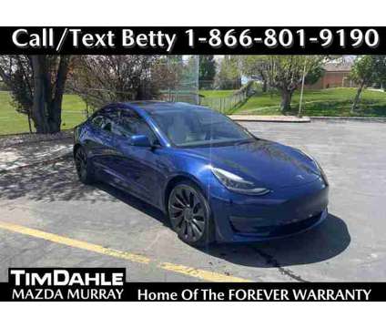 2022 Tesla Model 3 Performance LONG RANGE AWD is a Blue 2022 Tesla Model 3 Sedan in Salt Lake City UT