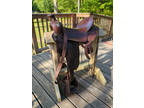 Fred Hook Western Roping Saddle Size 16.5 seat