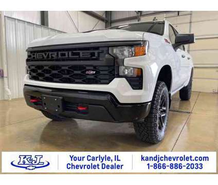 2024 Chevrolet Silverado 1500 Custom Trail Boss is a White 2024 Chevrolet Silverado 1500 Custom Truck in Carlyle IL