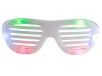 LED Hip Hop Shutter Shades Sunglasses Multicolor