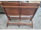 Vintage Real Wood Theater Opera Seats Collapsible Folding