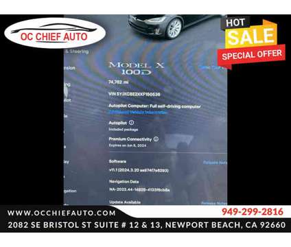2019 Tesla Model X for sale is a Black 2019 Tesla Model X Car for Sale in Newport Beach CA