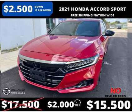 2021 Honda Accord for sale is a Red 2021 Honda Accord Car for Sale in Miami FL