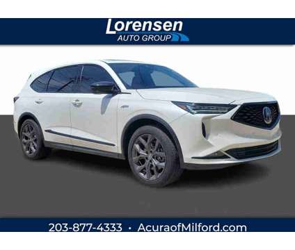 2022UsedAcuraUsedMDXUsedSH-AWD is a Silver, White 2022 Acura MDX Car for Sale in Milford CT