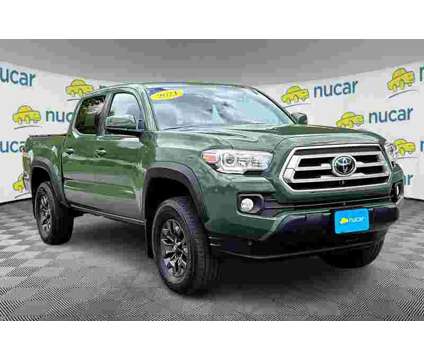 2021UsedToyotaUsedTacomaUsedDouble Cab 5 Bed V6 AT (Natl) is a Green 2021 Toyota Tacoma Car for Sale in North Attleboro MA