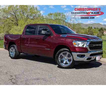 2022 Ram 1500 Big Horn Crew Cab Pickup is a Red 2022 RAM 1500 Model Big Horn Car for Sale in Golden CO