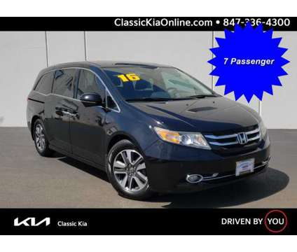 2016 Honda Odyssey Touring Elite is a Black 2016 Honda Odyssey Touring Car for Sale in Waukegan IL