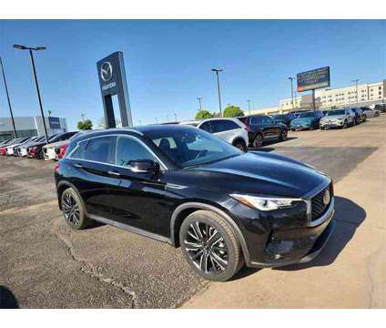 2021 Infiniti Qx50 Luxe is a Black 2021 Infiniti QX50 Luxe Car for Sale in Lubbock TX