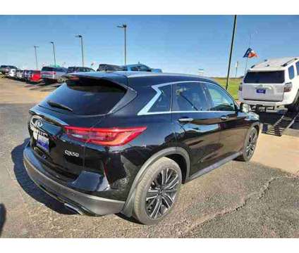 2021 Infiniti Qx50 Luxe is a Black 2021 Infiniti QX50 Luxe Car for Sale in Lubbock TX
