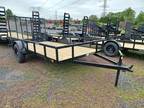 2024 Carry-On Trailers 6'4" x 12' Utility Trailer with Square Tube Top Rail