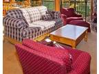 Sofa set with 2 chairs & ottoman (selling dining set & appliances too)