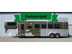 2003 Shadow 4 Horse Gooseneck Trailer with 8' Living Quarters 4 horses