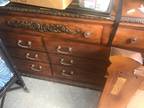 Kenmore Gas Dryer, 9 drawer dresser with mirror, rod iron coffee table al FREE