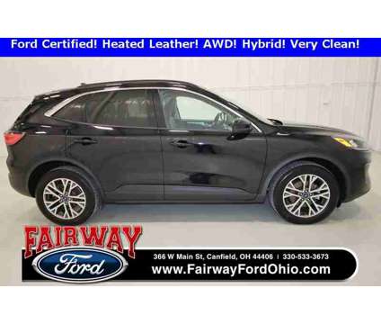 2021 Ford Escape SEL Hybrid is a Black 2021 Ford Escape SEL Hybrid in Canfield OH