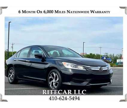 2017 Honda Accord for sale is a Black 2017 Honda Accord Car for Sale in Edgewood MD