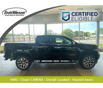 2019 GMC Canyon Denali 4WD, LEATHER, CREW Cab, TRUCK is a Black 2019 GMC Canyon Denali Truck in Westland MI