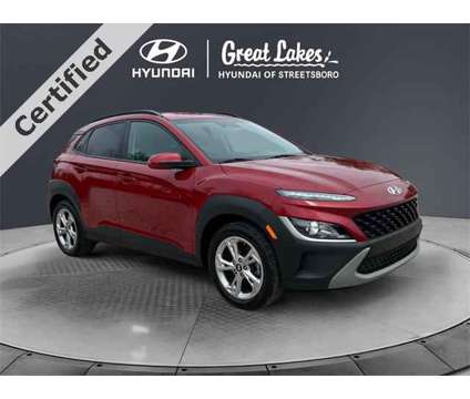 2022 Hyundai Kona SEL is a Red 2022 Hyundai Kona SEL SUV in Streetsboro OH