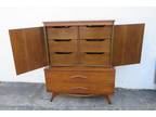 Young Manufacturing Mid Century Curved Boomerang Tall Chest of Drawers 5385