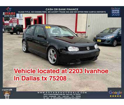 2003 Volkswagen GTI for sale is a Black 2003 Volkswagen GTI Car for Sale in Dallas TX