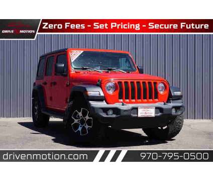 2019 Jeep Wrangler Unlimited for sale is a Red 2019 Jeep Wrangler Unlimited Car for Sale in Greeley CO