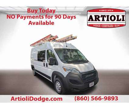 2023 Ram ProMaster Cargo Van High Roof is a White 2023 Van in Enfield CT