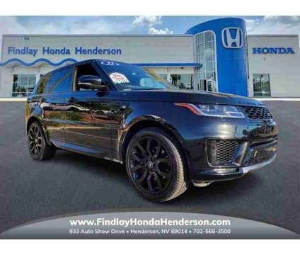 2022 Land Rover Range Rover Sport HSE Silver Edition is a Black 2022 Land Rover Range Rover Sport HSE SUV in Henderson NV