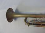 Vintage Getzen 300 Series Raw Brass Trumpet Elkhorn, Wis. U.S.A. + Gig Bag Case