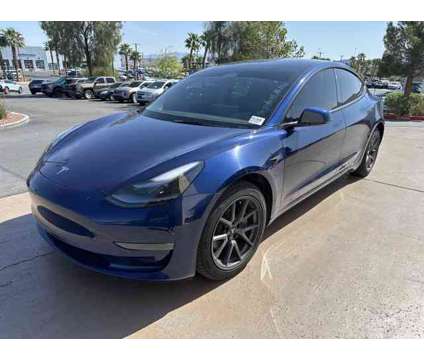 2022 Tesla Model 3 Long Range is a Blue 2022 Tesla Model 3 Long Range Car for Sale in Henderson NV