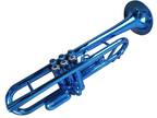 Plastic Bb Trumpet-Metallic Blue