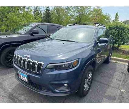 2021 Jeep Cherokee Latitude Lux 4WD is a Blue, Grey 2021 Jeep Cherokee Latitude SUV in Saint Charles IL