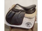 17.5" Voltaire Palm Beach Saddle - Full Buffalo - 2019 - 3A Flaps - 4.75" dot to