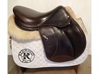 17" Voltaire Palm Beach Saddle - Full Buffalo - 2016 - 2 Flaps - 5" dot to dot -