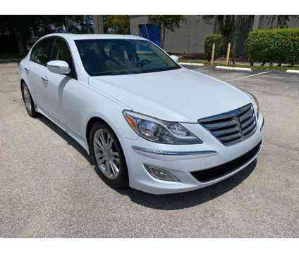 2014 Hyundai Genesis for sale is a White 2014 Hyundai Genesis 3.8 Trim Car for Sale in Hallandale Beach FL