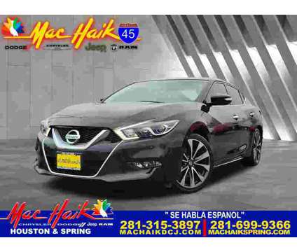 2016UsedNissanUsedMaximaUsed4dr Sdn is a Black 2016 Nissan Maxima Car for Sale in Houston TX