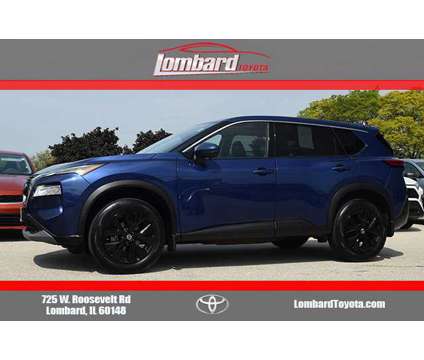 2021 Nissan Rogue SV is a Blue 2021 Nissan Rogue SV Car for Sale in Lombard IL