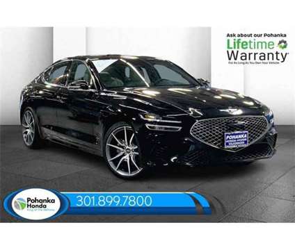 2023 Genesis G70 2.0T is a Black 2023 Car for Sale in Capitol Heights MD