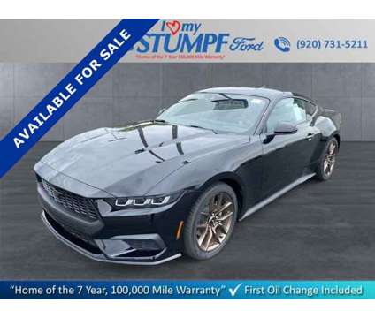 2024 Ford Mustang EcoBoost Premium is a Black 2024 Ford Mustang EcoBoost Car for Sale in Appleton WI