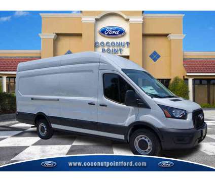 2024 Ford Transit Cargo Van Base Rear-Wheel Drive High Roof Ext. Van 148 in. WB is a White 2024 Ford Transit Van in Estero FL