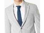 Ralph Lauren Seersucker suit 50R/46W w/ square pocket & bow tie set. Plaid gray.