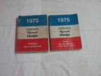 1975 Chrysler Plymouth Dodge Chassis and Body Service Manuals