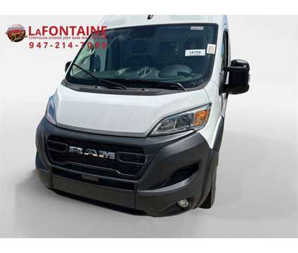 2024 Ram ProMaster 3500 High Roof is a White 2024 RAM ProMaster 3500 High Roof Van in Walled Lake MI