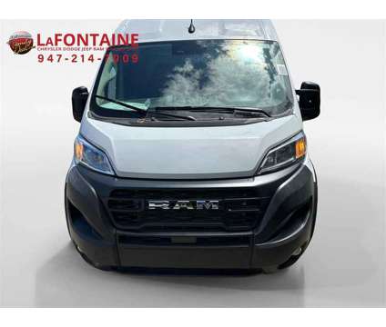 2024 Ram ProMaster 3500 High Roof is a White 2024 RAM ProMaster 3500 High Roof Van in Walled Lake MI