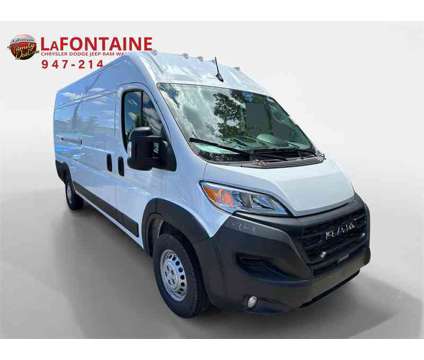 2024 Ram ProMaster 3500 High Roof is a White 2024 RAM ProMaster 3500 High Roof Van in Walled Lake MI