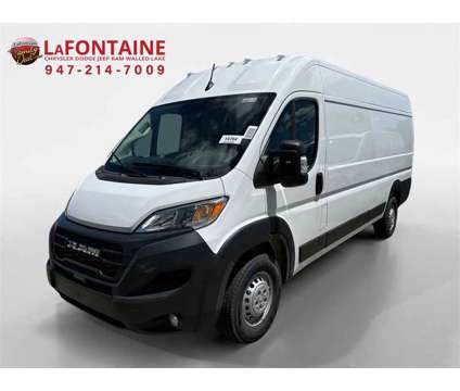 2024 Ram ProMaster 3500 High Roof is a White 2024 RAM ProMaster 3500 High Roof Van in Walled Lake MI