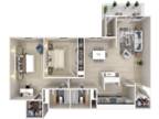 The Glendale Residence - 2 Bedroom / 2 Bathroom Without Terrace